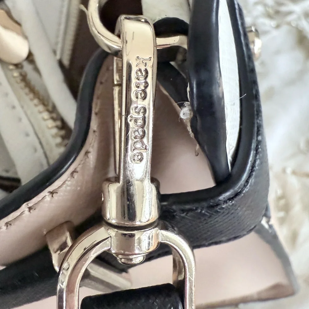 Kate Spade New York | Blush Nude Colorblock Leather Satchel - Picture 4 of 10